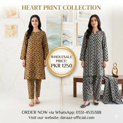 Floral Elegance Printed 2-Piece Women's Suit | Premium Lawn Collection | Stylish Casual & Summer Wear