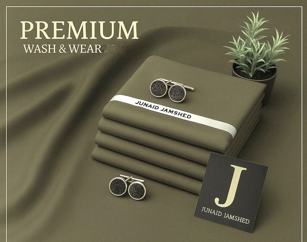 J. Men's Wash & Wear Unstitched Suit 4M – Soft Fall Fabric Collection 2026