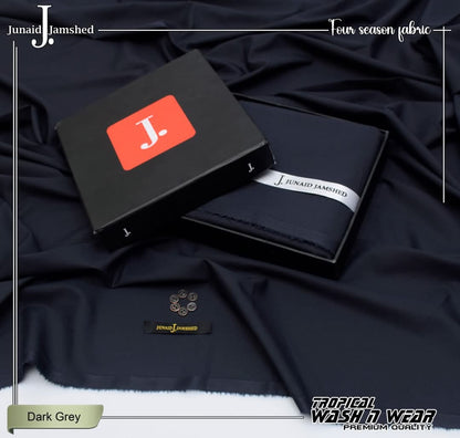 J. Junaid Jamshed Men's Premium Tropical Wash & Wear Fabric – Apricot