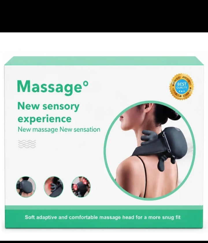 Neck & Shoulder Kneading Massager | Model BLD- 893 | Wireless Shiatsu Deep Kneading Massager with Heat | For Neck, Shoulders, Back & Body Relaxation