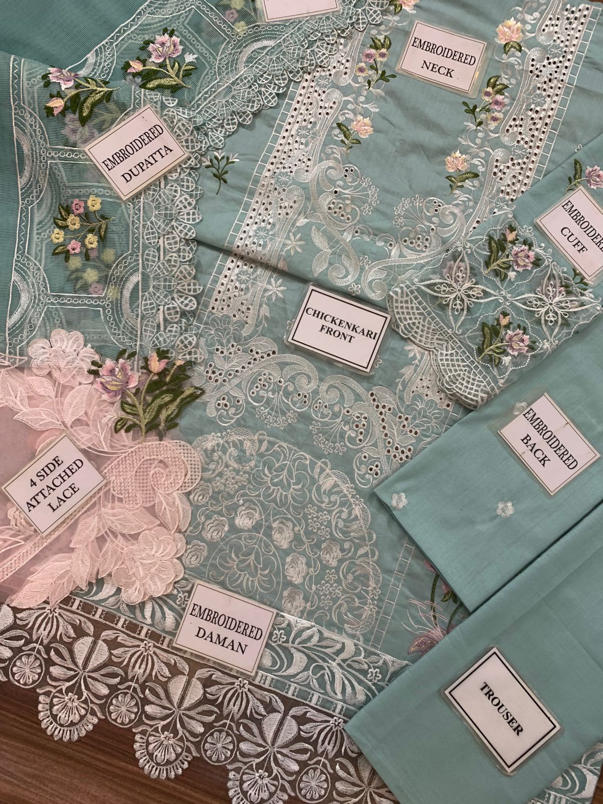 ELAF Premium Chickenkari Collection 2026 | 3Pc Heavy Embroidered Lawn Suit with Khaddi Net Dupatta