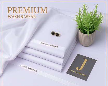J. Men's Wash & Wear Unstitched Suit 4M – Soft Fall Fabric Collection 2026