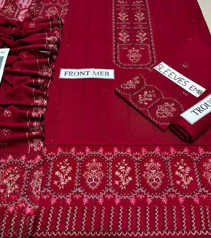 🌸 MOHAGNI PREMIUM PURE DHANAK WINTER COLLECTION 2026-27 | 3PC HEAVY EMBROIDERED SUIT | D#3014 😍✨