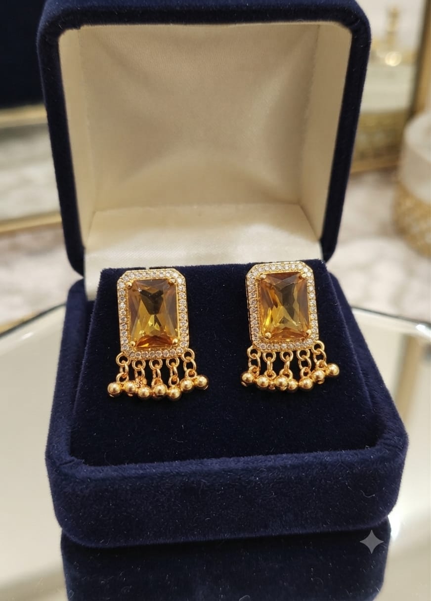 Royal Ruby Statement Earrings: Premium Handcrafted Gemstone Collection
