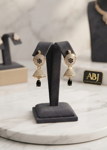 Premium Gold Plated CZ Jewelry Set for Women | Elegant Earrings & Studs | Luxury Wedding & Party Wear Jewelry
