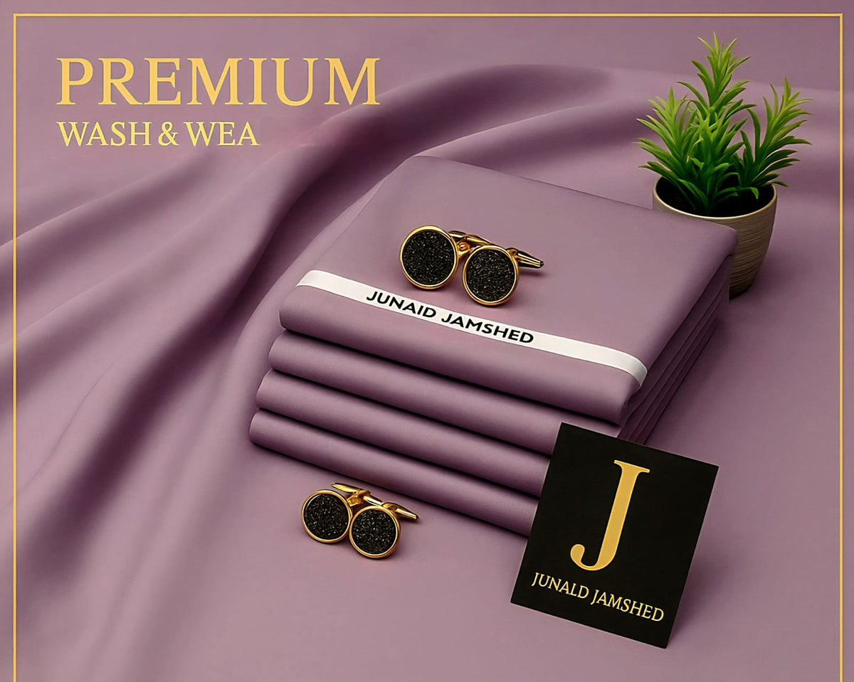 J. Men's Wash & Wear Unstitched Suit 4M – Soft Fall Fabric Collection 2026