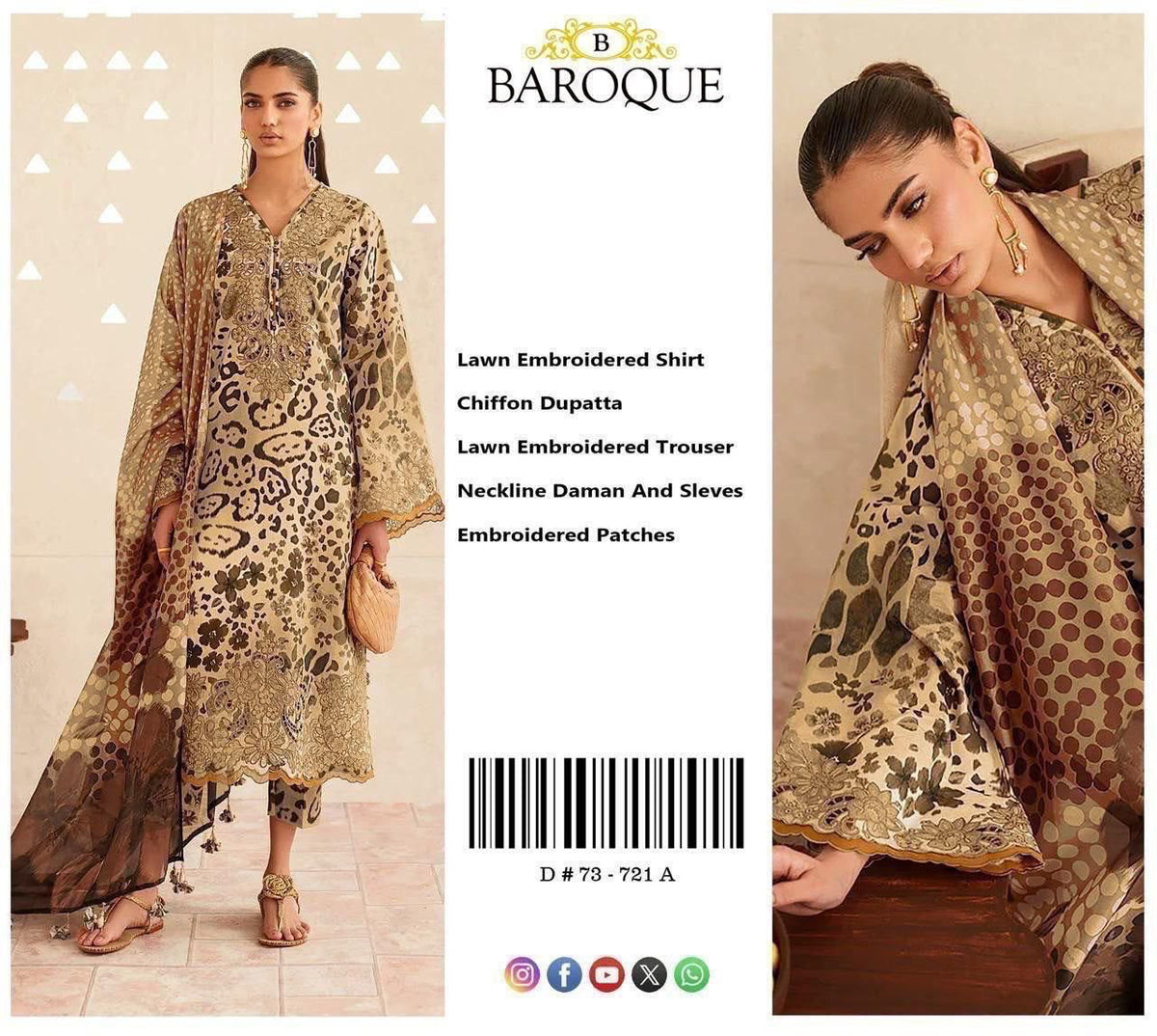 🔥 MEGA STOCK CLEARANCE SALE | Luxury Embroidered 3PC Unstiched Suit ✨ | Premium Collection 2026