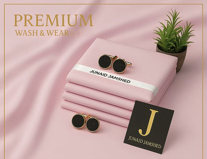 J. Men's Wash & Wear Unstitched Suit 4M – Soft Fall Fabric Collection 2026