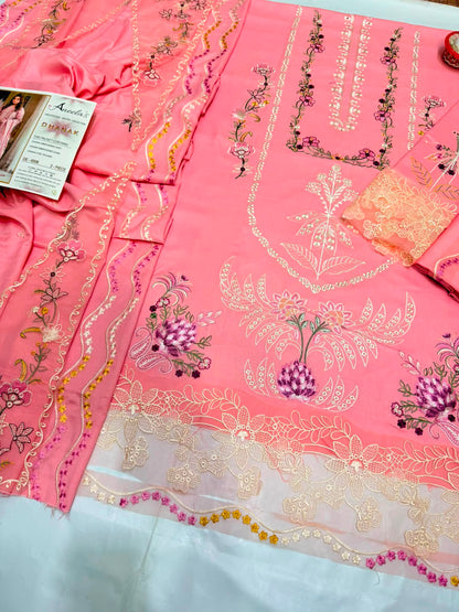 Aneela’s 6506 Premium Winter Dhanak Collection 2026–27 | Heavy Embroidered 3-Piece Suit with Shawl