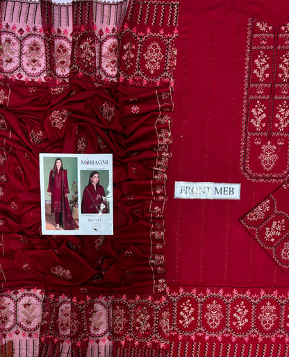🌸 MOHAGNI PREMIUM PURE DHANAK WINTER COLLECTION 2026-27 | 3PC HEAVY EMBROIDERED SUIT | D#3014 😍✨