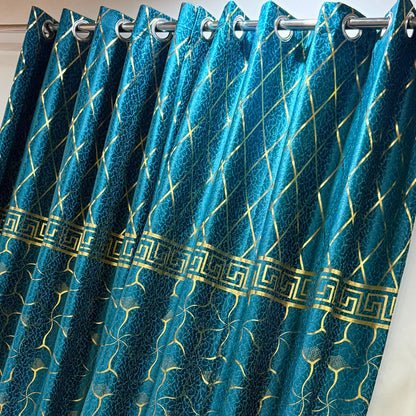 🍂 Premium Cozy Soft Velvet Curtains | 9 Ft Length | Ready To Hang | 10 Rings | Multiple Colors | Pair Rs. 5000 🍂