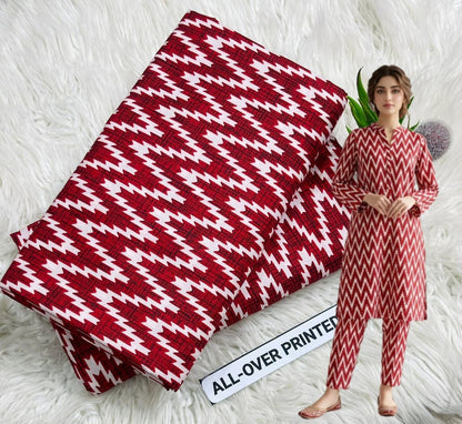 🌸 Floral Bloom Premium Digital Print 2PC Unstiched Suit| Summer Collection 2026 | Elegant Poly Cotton