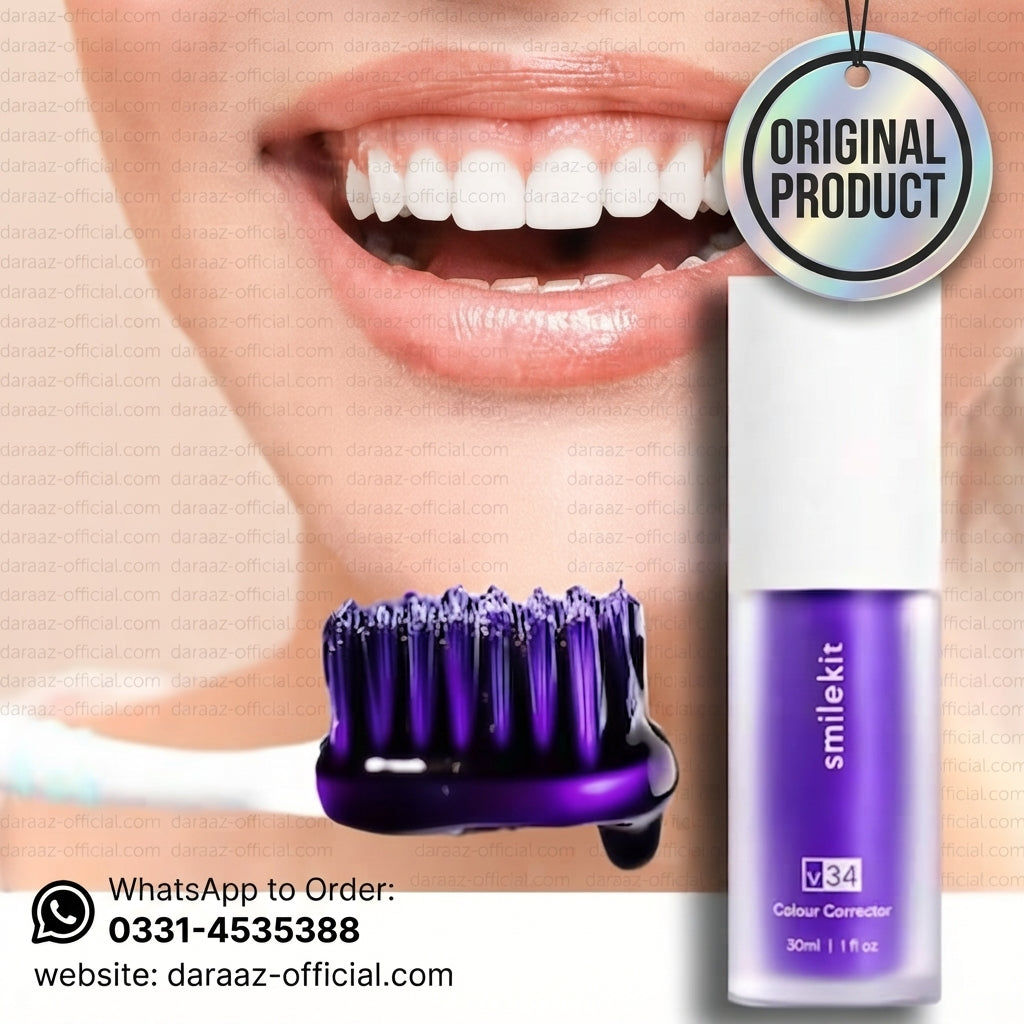 Hismile V34 Colour Corrector Serum – Instant Teeth Whitening & Brightening Essence