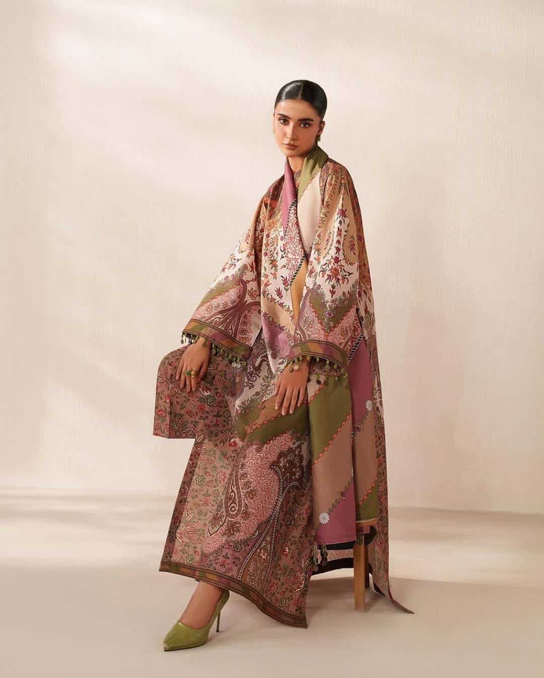 ✨ MARIA B MOST DEMANDING KAFTAAN SILK COLLECTION 2026 ✨ | Premium Digital Printed Silk 2PC Unstiched Suit