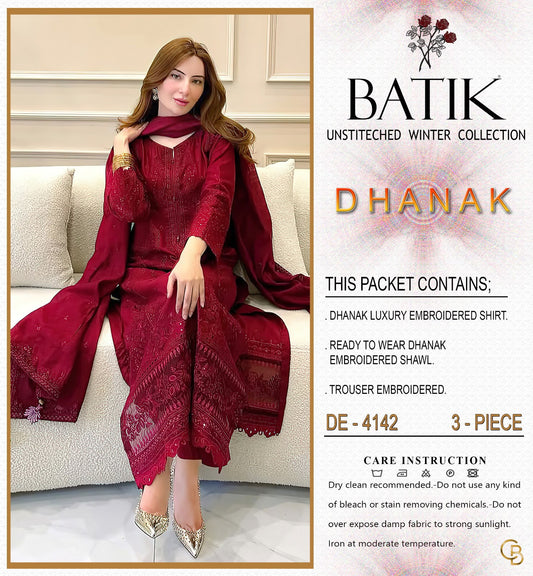 🍂 Batik 4142 – Premium Winter Hit Dhanak Collection 2026–27
