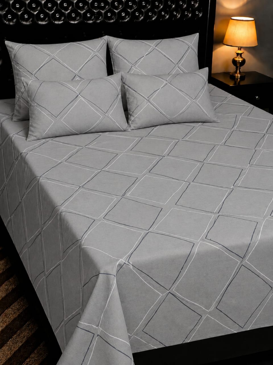 🔥 New Arrival 2026 | 5Pc Pure Cotton King Size Bedsheet Set | Export Quality | Full Printed | Double Bed Size 🔥