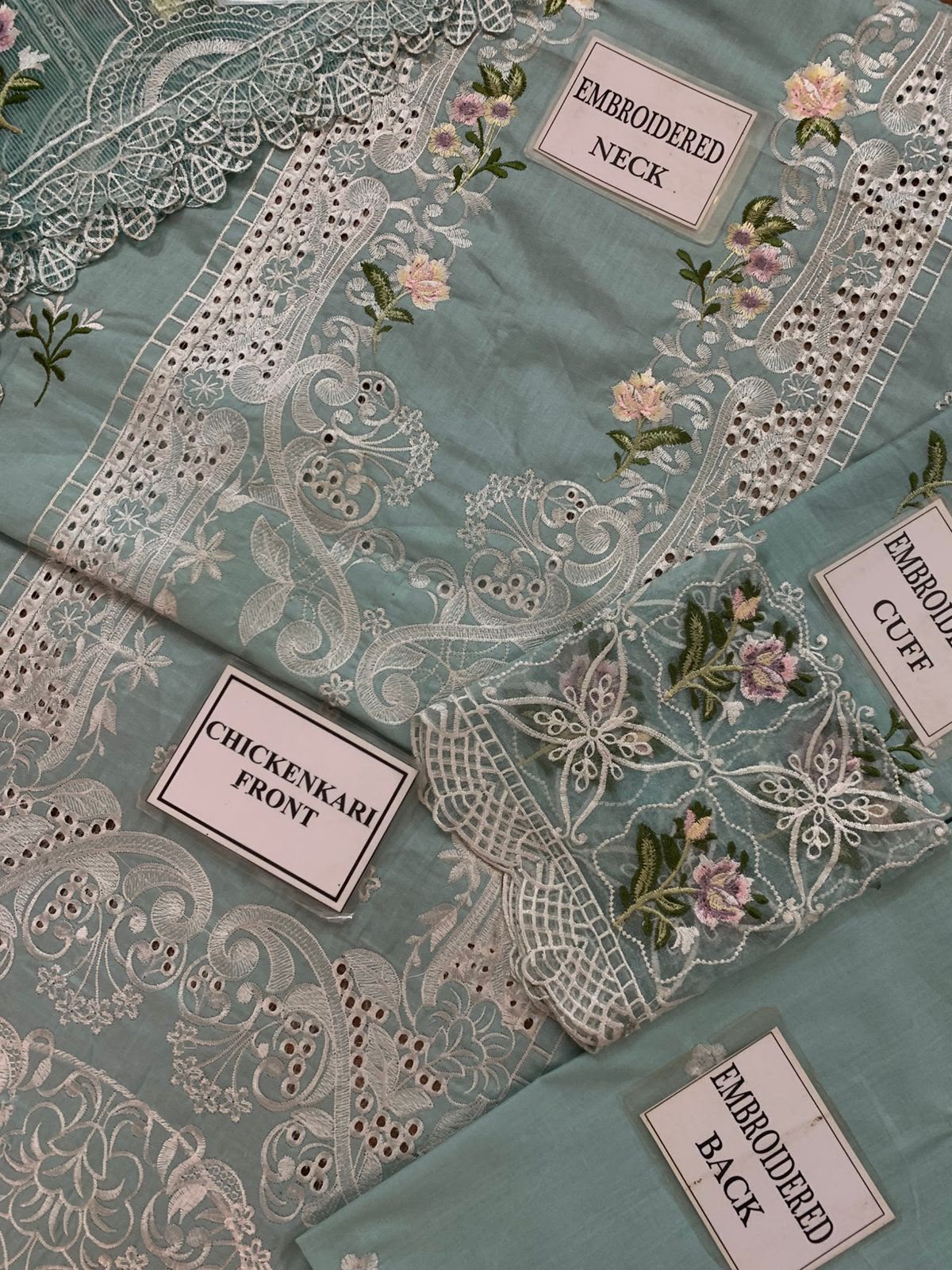 ELAF Premium Chickenkari Collection 2026 | 3Pc Heavy Embroidered Lawn Suit with Khaddi Net Dupatta