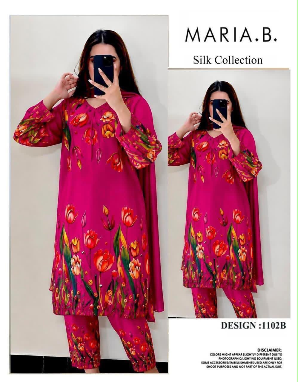 Lulusar Silk 3PC Unstitched Dress 2K26 | Premium Shamose Silk Digital Printed Collection | Printed Shirt, Dyed Trouser & Silk Dupatta