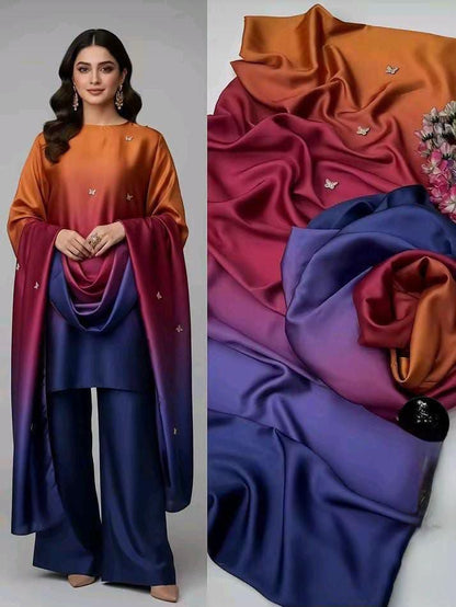 🌸 LULUSAR Premium Shamooz Silk 3PC Unstiched Suit| Digital Printed Luxury Collection 2026 🌸