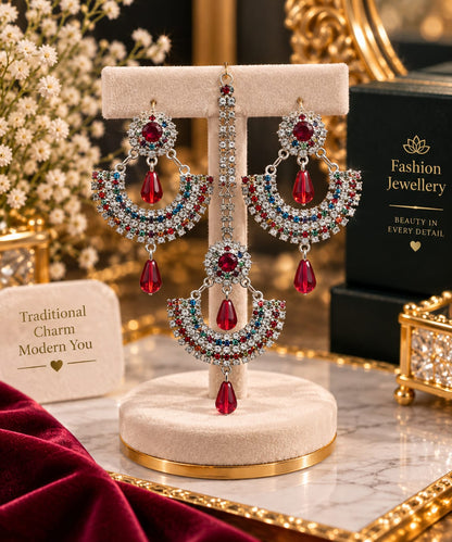 Elegant Black Crystal Gold-Plated Long Dangle Earrings for Women | Designer Party Wear Chandelier Earrings