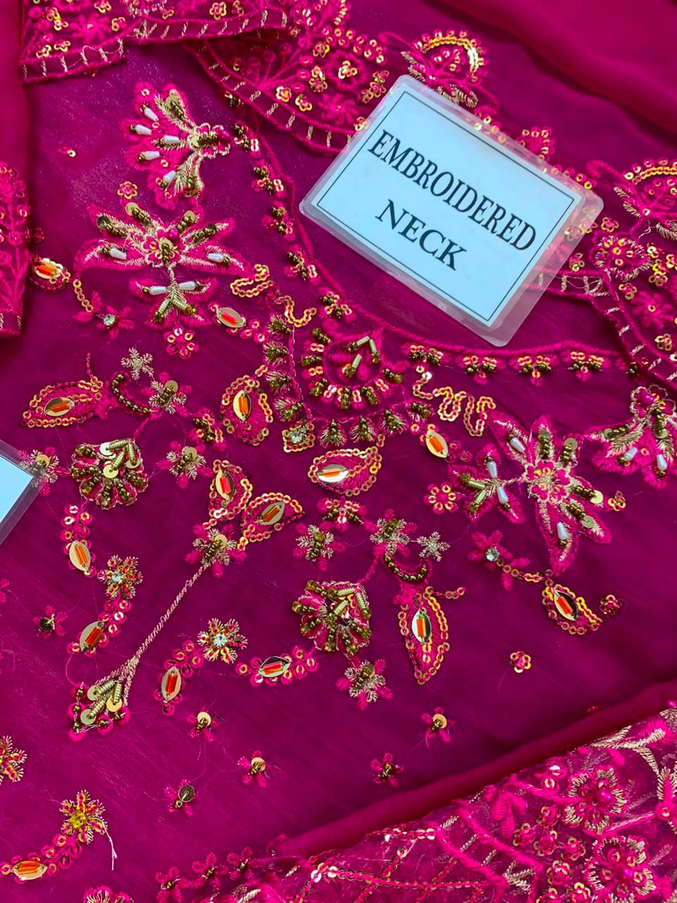 Emaan Adeel Luxury Heavy Embroidered Chiffon 3PC Suit with Addawork, Cutwork & Tassel Details