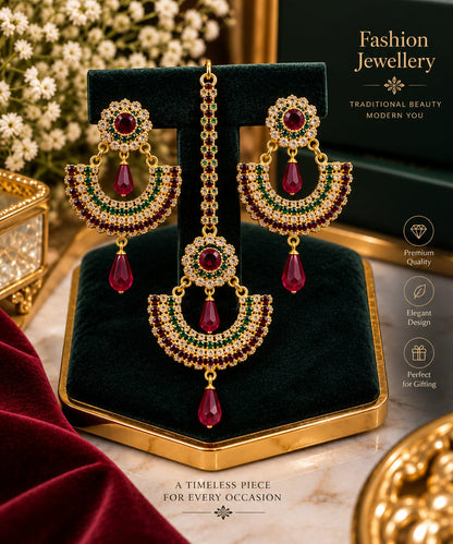 Elegant Black Crystal Gold-Plated Long Dangle Earrings for Women | Designer Party Wear Chandelier Earrings