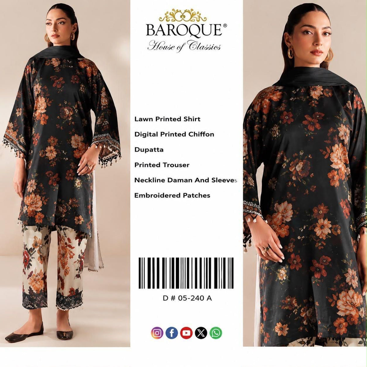🔥 MEGA STOCK CLEARANCE SALE | Luxury Embroidered 3PC Unstiched Suit ✨ | Premium Collection 2026