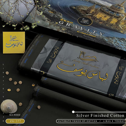Libas-e-Yousaf Zero Gravity Cotton – Ultra Premium Summer Unstitched Collection (With Luxury Box & Metal Buttons)