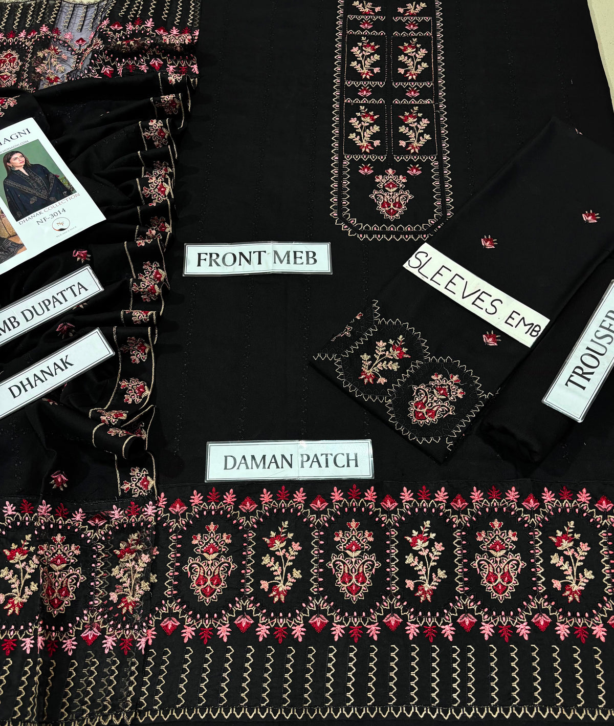 🌸 MOHAGNI PREMIUM PURE DHANAK WINTER COLLECTION 2026-27 | 3PC HEAVY EMBROIDERED SUIT | D#3014 😍✨