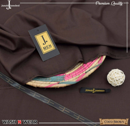 J. Men's Wash & Wear Unstitched Suit 4M – Soft Fall Fabric Collection 2026