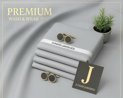 J. Men's Wash & Wear Unstitched Suit 4M – Soft Fall Fabric Collection 2026