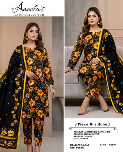 🌸 Premium Charizma Printed Lawn 3PC unstiched suit| New Arrival 2026 | Airjet Lawn Collection 🔥