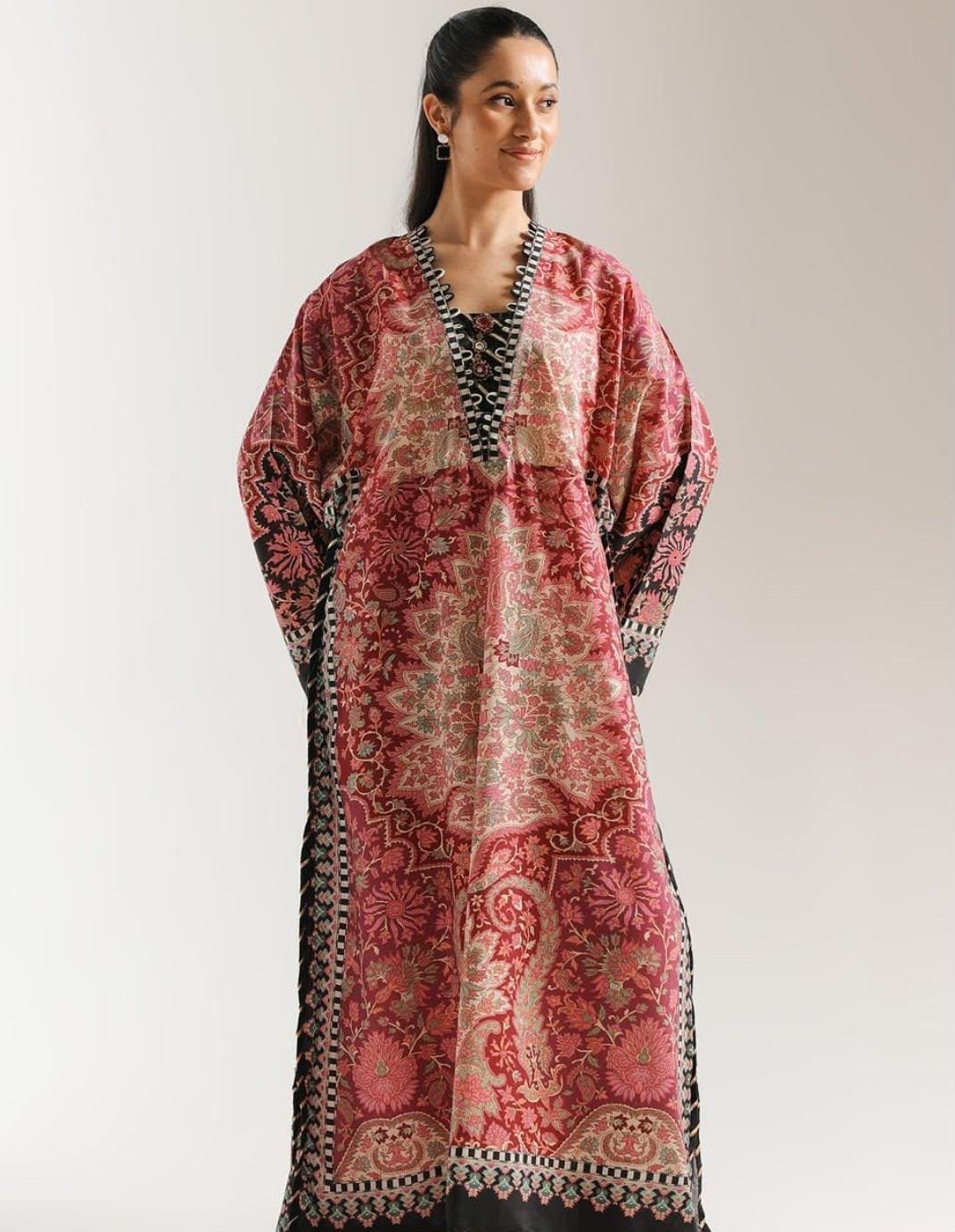 ✨ MARIA B MOST DEMANDING KAFTAAN SILK COLLECTION 2026 ✨ | Premium Digital Printed Silk 2PC Unstiched Suit