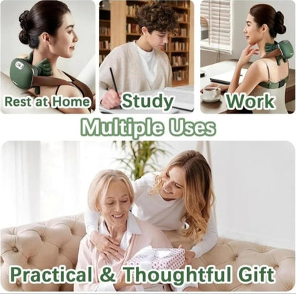 Neck & Shoulder Kneading Massager | Model BLD- 893 | Wireless Shiatsu Deep Kneading Massager with Heat | For Neck, Shoulders, Back & Body Relaxation
