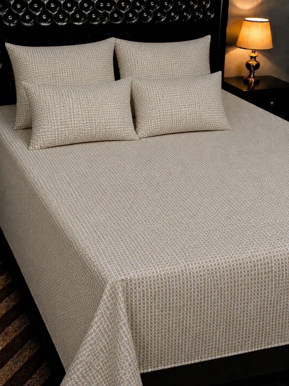 🔥 New Arrival 2026 | 5Pc Pure Cotton King Size Bedsheet Set | Export Quality | Full Printed | Double Bed Size 🔥