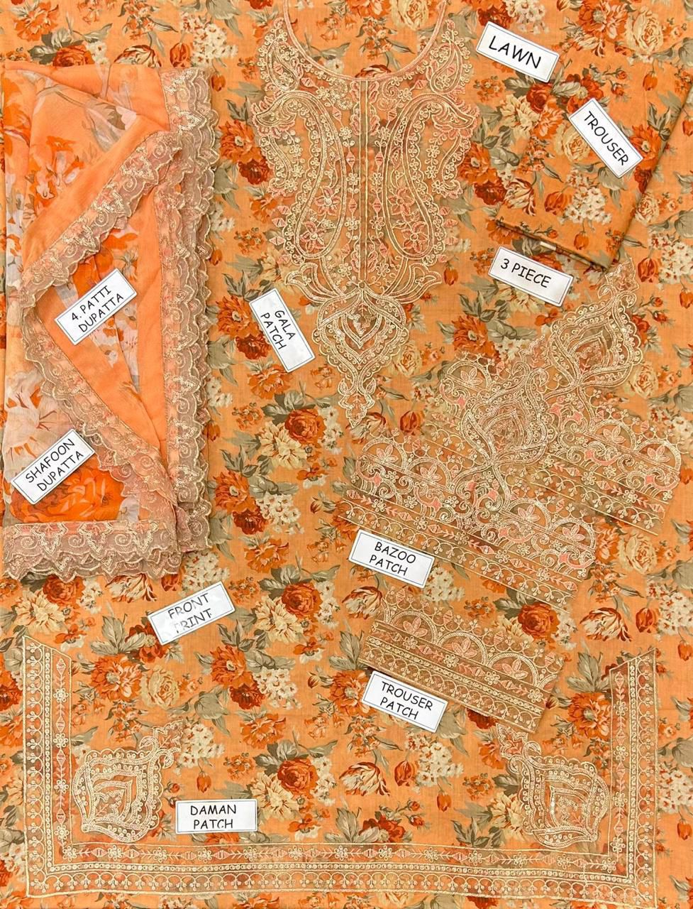 ✨ MOHAGNI LAWN — LUXURY EMBROIDERED 3PC ✨
🔥 New Arrival 2026 | Premium Lawn Collection 🔥