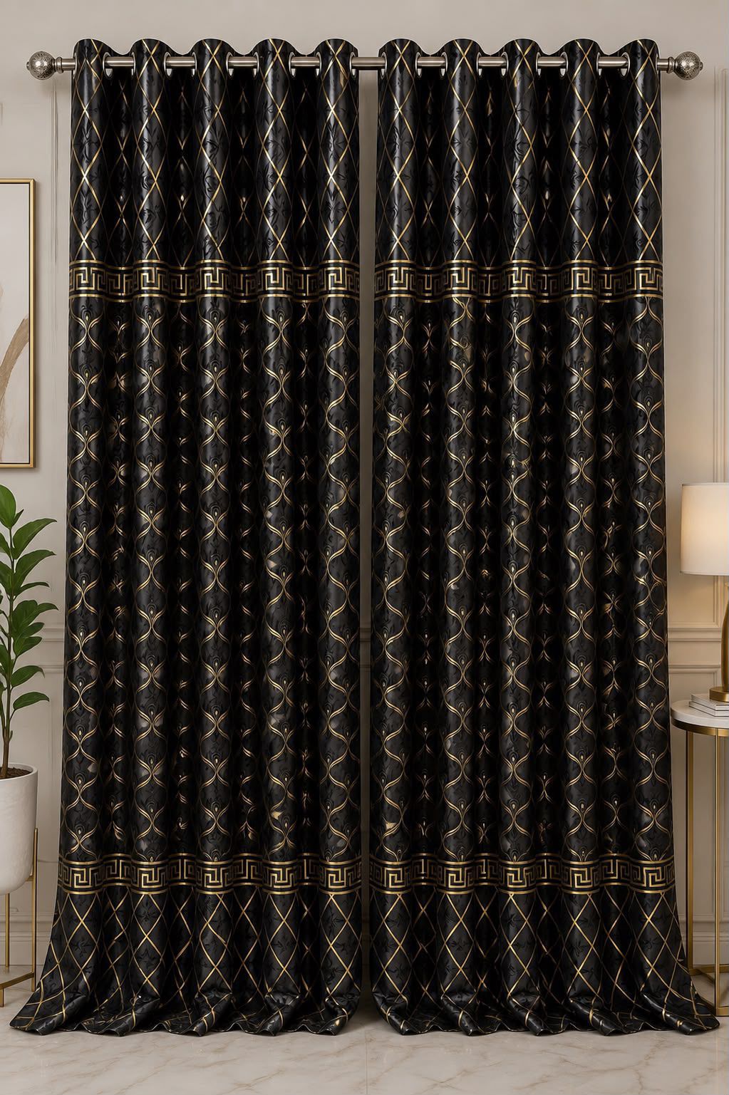 🍂 Premium Cozy Soft Velvet Curtains | 9 Ft Length | Ready To Hang | 10 Rings | Multiple Colors | Pair Rs. 5000 🍂