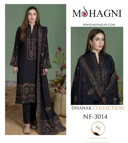🌸 MOHAGNI PREMIUM PURE DHANAK WINTER COLLECTION 2026-27 | 3PC HEAVY EMBROIDERED SUIT | D#3014 😍✨
