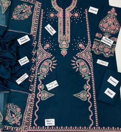 Hussain Rehar Dhanak 3PC – New Arrival 2026

Hussain Rehar Dhanak 2026 🔥 | Premium 100% Fine Dhanak 3PC Embroidered Suit | Heavy Embroidered Shirt + Ready-to-Wear Shawl | Wholesale Rs.5500