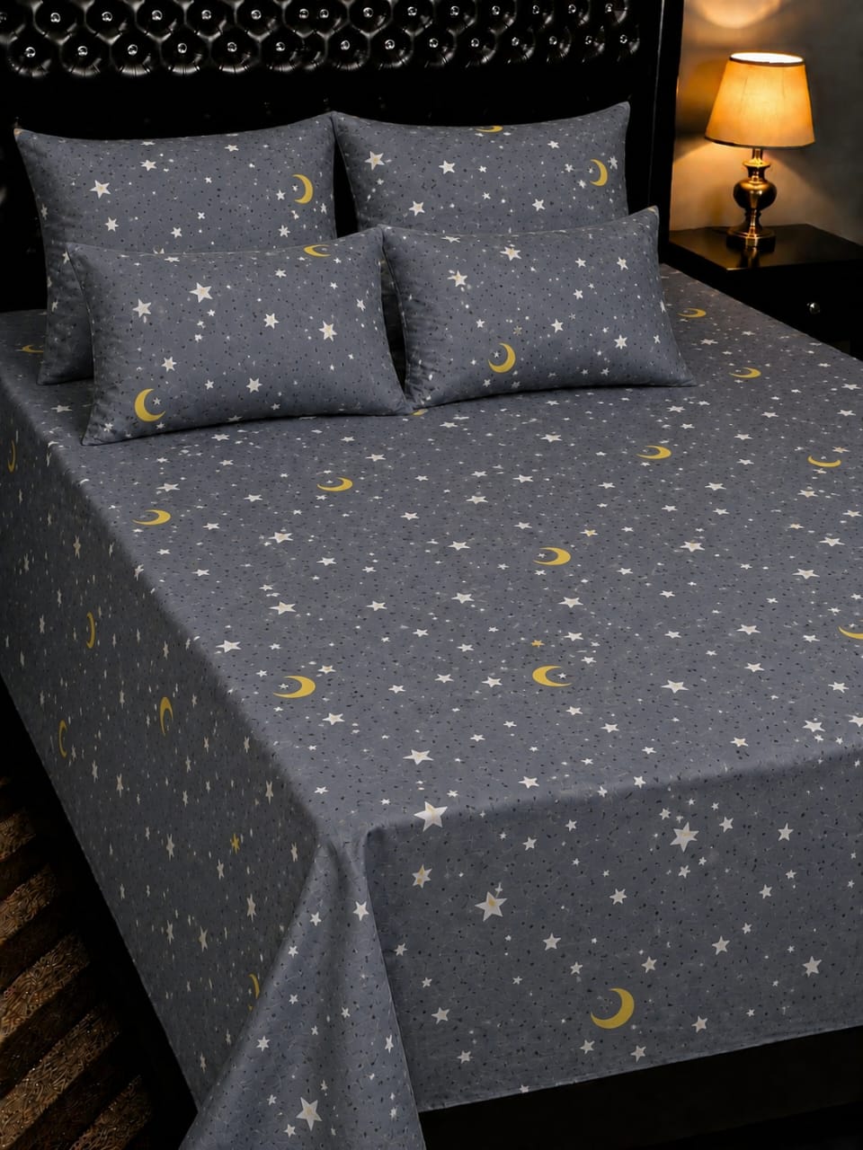 🔥 New Arrival 2026 | 5Pc Pure Cotton King Size Bedsheet Set | Export Quality | Full Printed | Double Bed Size 🔥