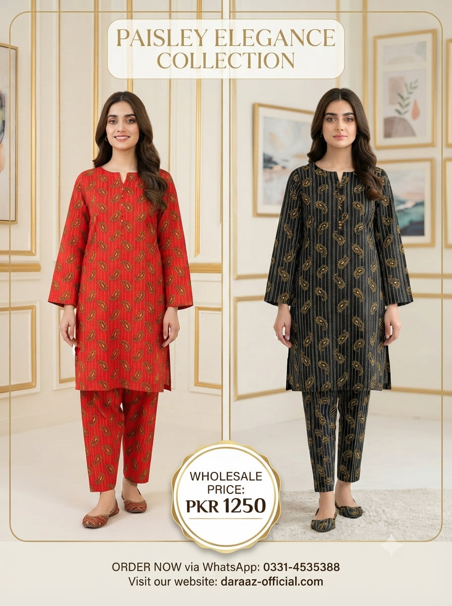 Floral Elegance Printed 2-Piece Women's Suit | Premium Lawn Collection | Stylish Casual & Summer Wear