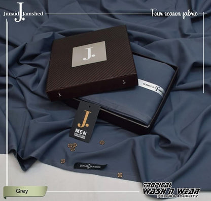 J. Junaid Jamshed Men's Premium Tropical Wash & Wear Fabric – Apricot