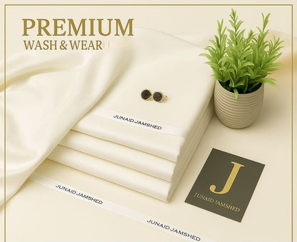J. Men's Wash & Wear Unstitched Suit 4M – Soft Fall Fabric Collection 2026