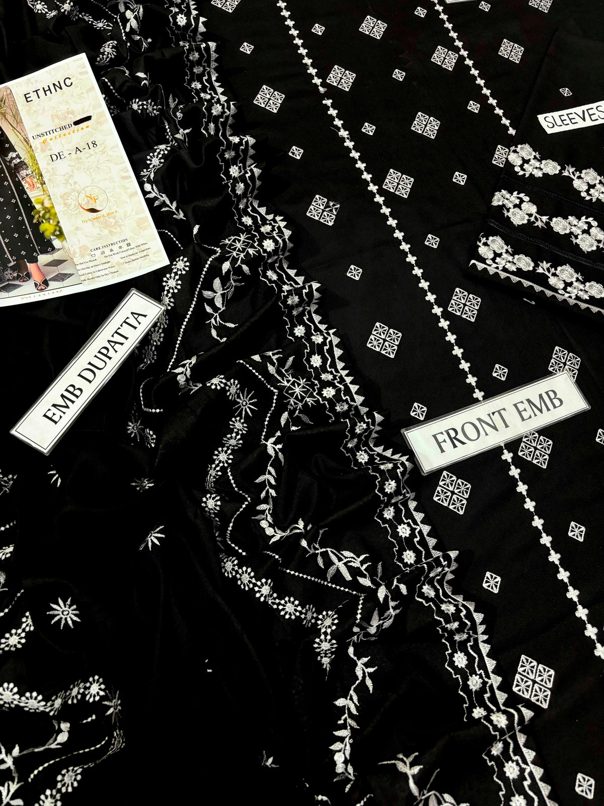 BAREEZE Premium Pure Dhanak 3PC Embroidered Suit | Heavy Thread Embroidery with Dhanak Shawl | Winter Collection 2026–27
