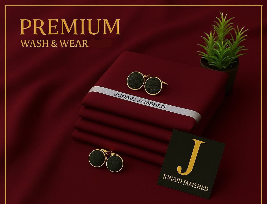 J. Men's Wash & Wear Unstitched Suit 4M – Soft Fall Fabric Collection 2026