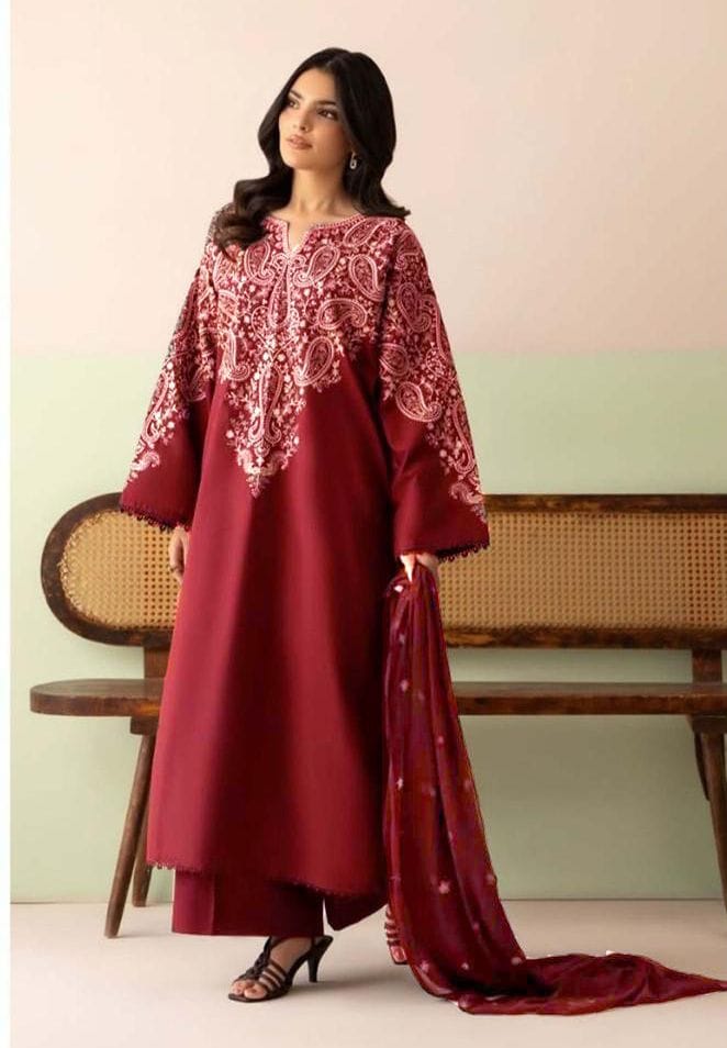 🔥 JAZMIN DHANAK 3PC | NEW ARRIVAL 2026 | HEAVY EMBROIDERED WINTER COLLECTION 🔥