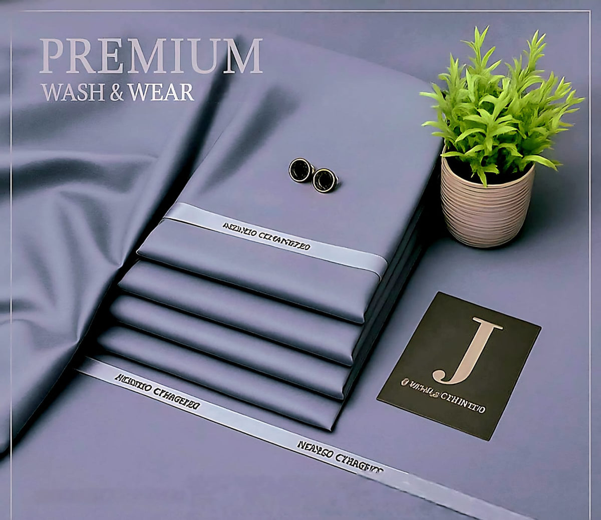 J. Men's New Arrival 2026 | Premium Wash & Wear Unstitched Suit 4 Meter | Soft Fall Fabric | Men's Shalwar Kameez Dress Material | Executive Class Packing