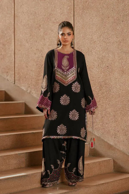 ETHNIC Silk Collection 2026 | Luxury 3PC Unstitched Embroidered Silk Suit | Digital Printed Fancy Dupatta | Premium Party Wear