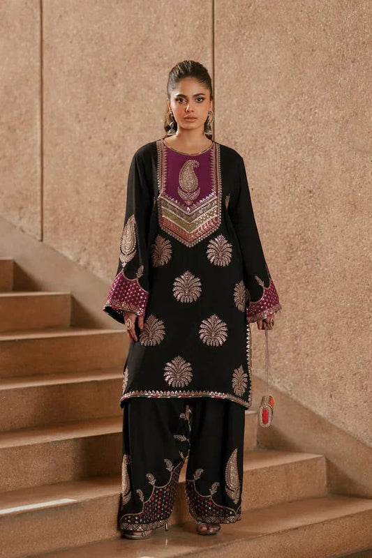 ETHNIC Silk Collection 2026 | Luxury 3PC Unstitched Embroidered Silk Suit | Digital Printed Fancy Dupatta | Premium Party Wear