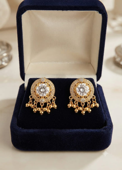 Royal Ruby Statement Earrings: Premium Handcrafted Gemstone Collection